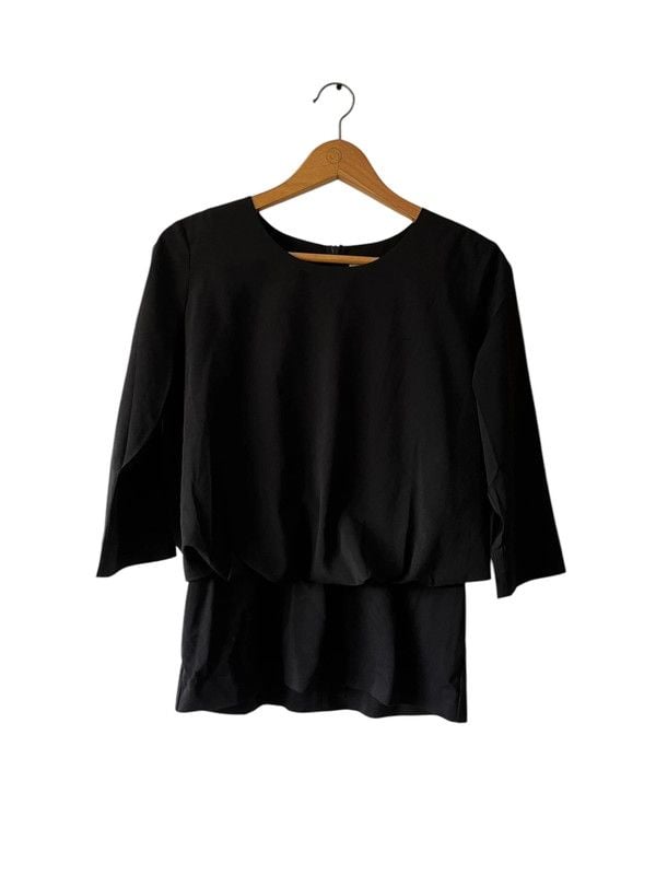 Cabi size XS black tailored blouse 3/4 sleeve