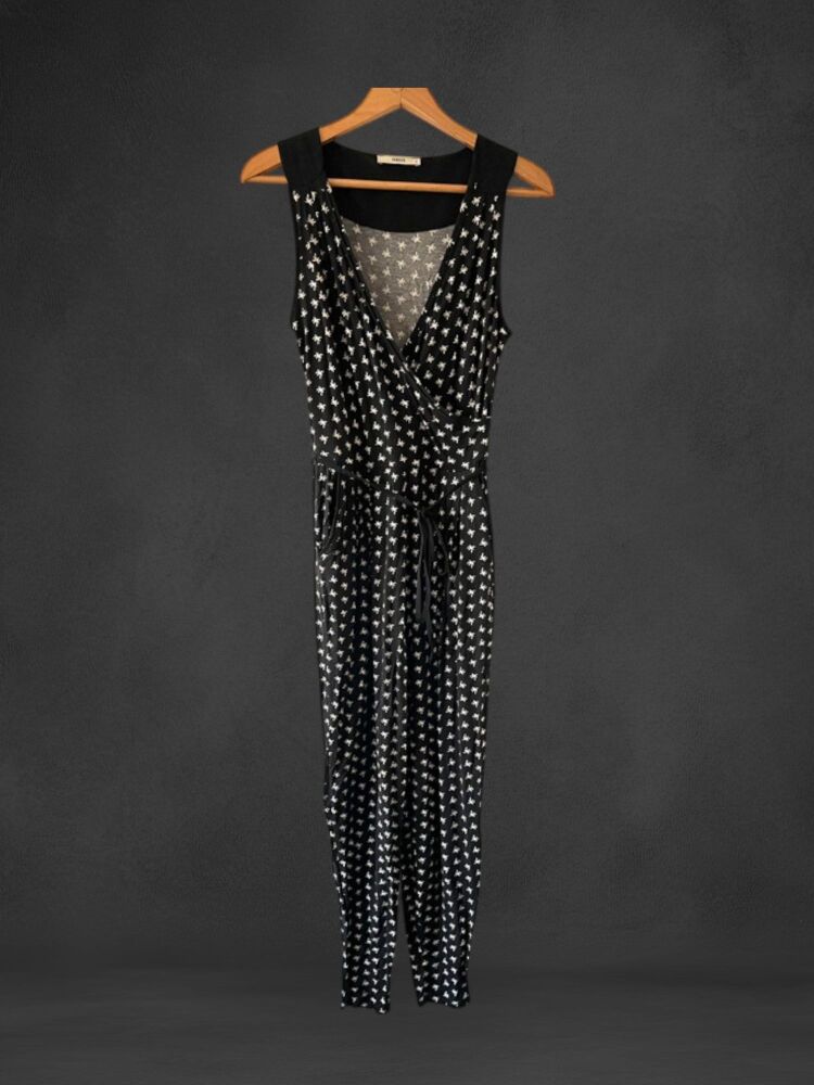 Oasis size S black sleeveless jumpsuit