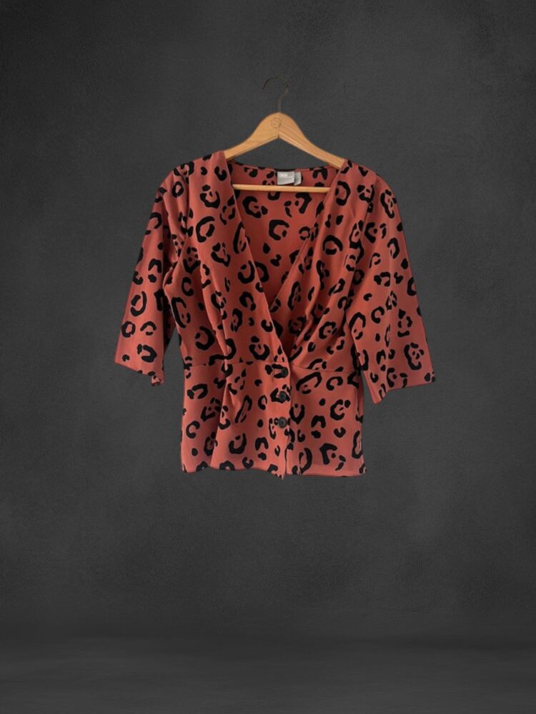Asos size 14 burnt orange 3/4 sleeve blouse