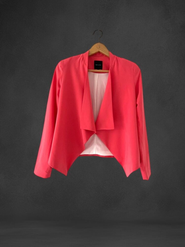 New Look size 8 coral long sleeve jackets