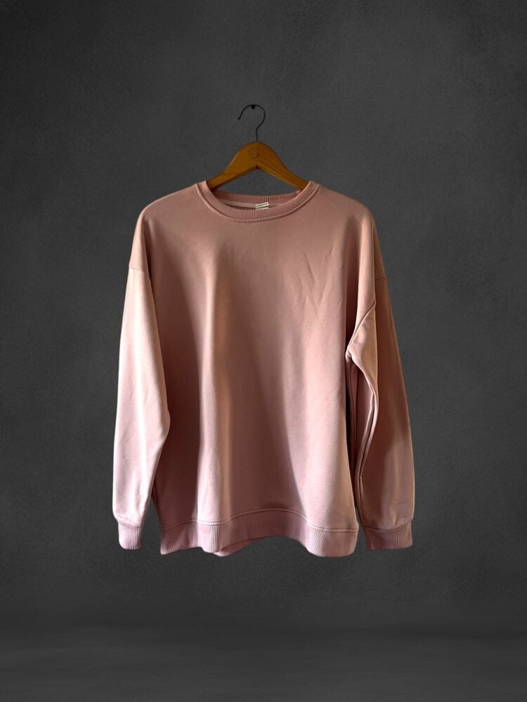 Size XL Baby Pink Long Sleeve Sweatshirt