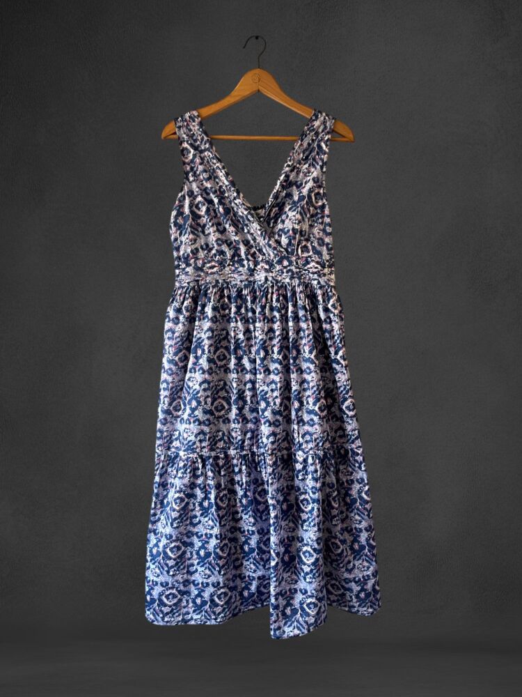 Isla Size 16 Blue Sleeveless Midi Dress