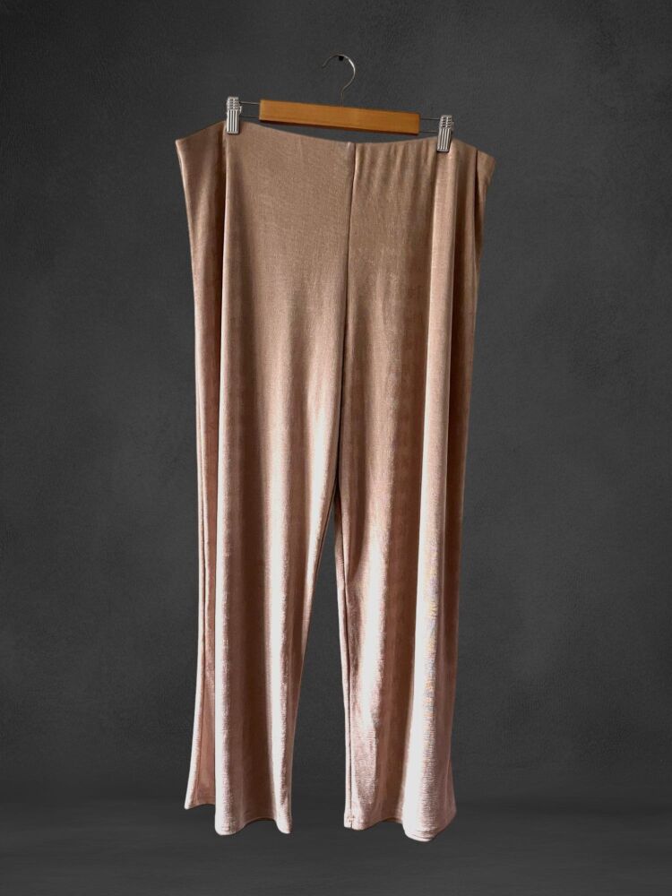Plus Collection Size 20-22 Beige Elastic waist Trousers