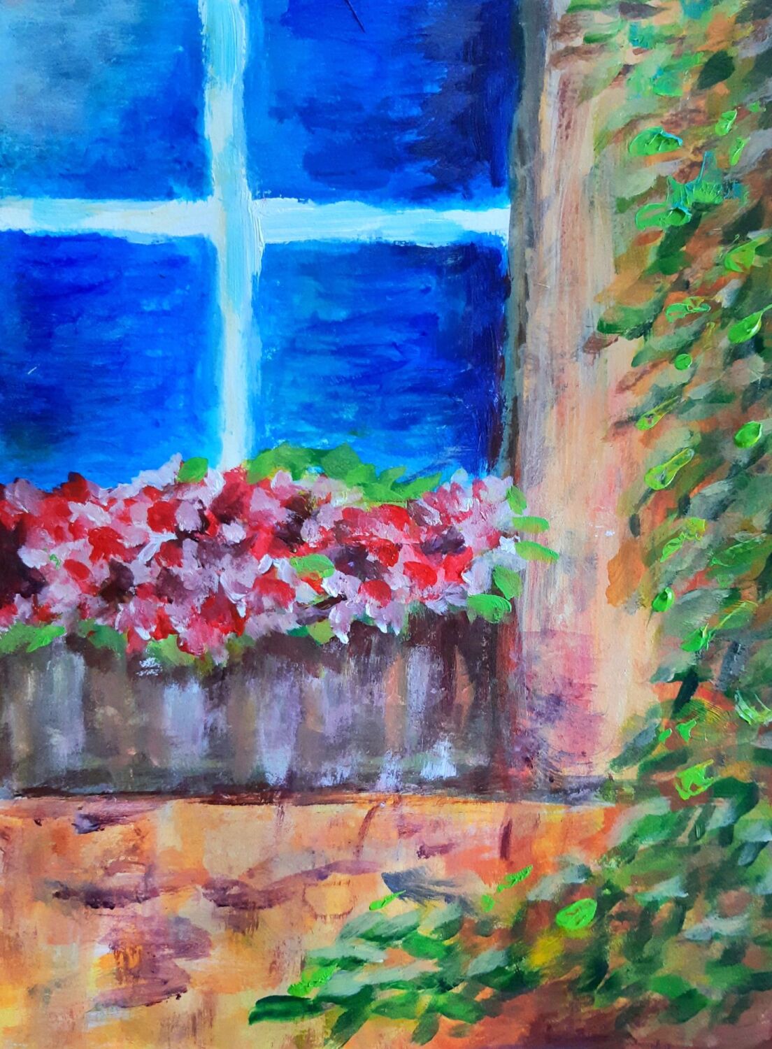 Flowers in the Window|Wall Art