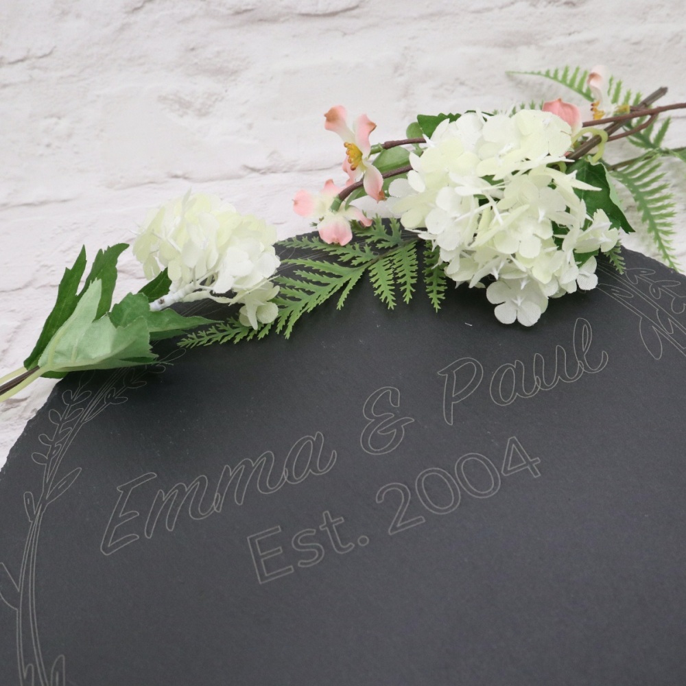 Personalised Anniversary Slate Placemat