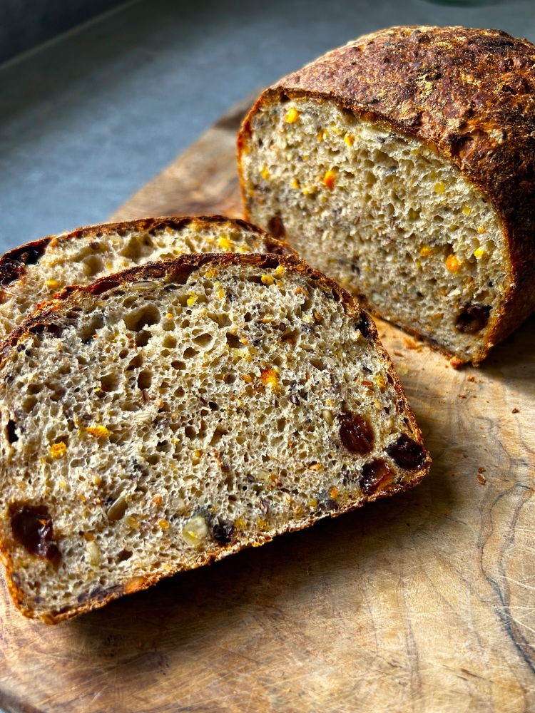 Fruit and Seed Breakfast Loaf