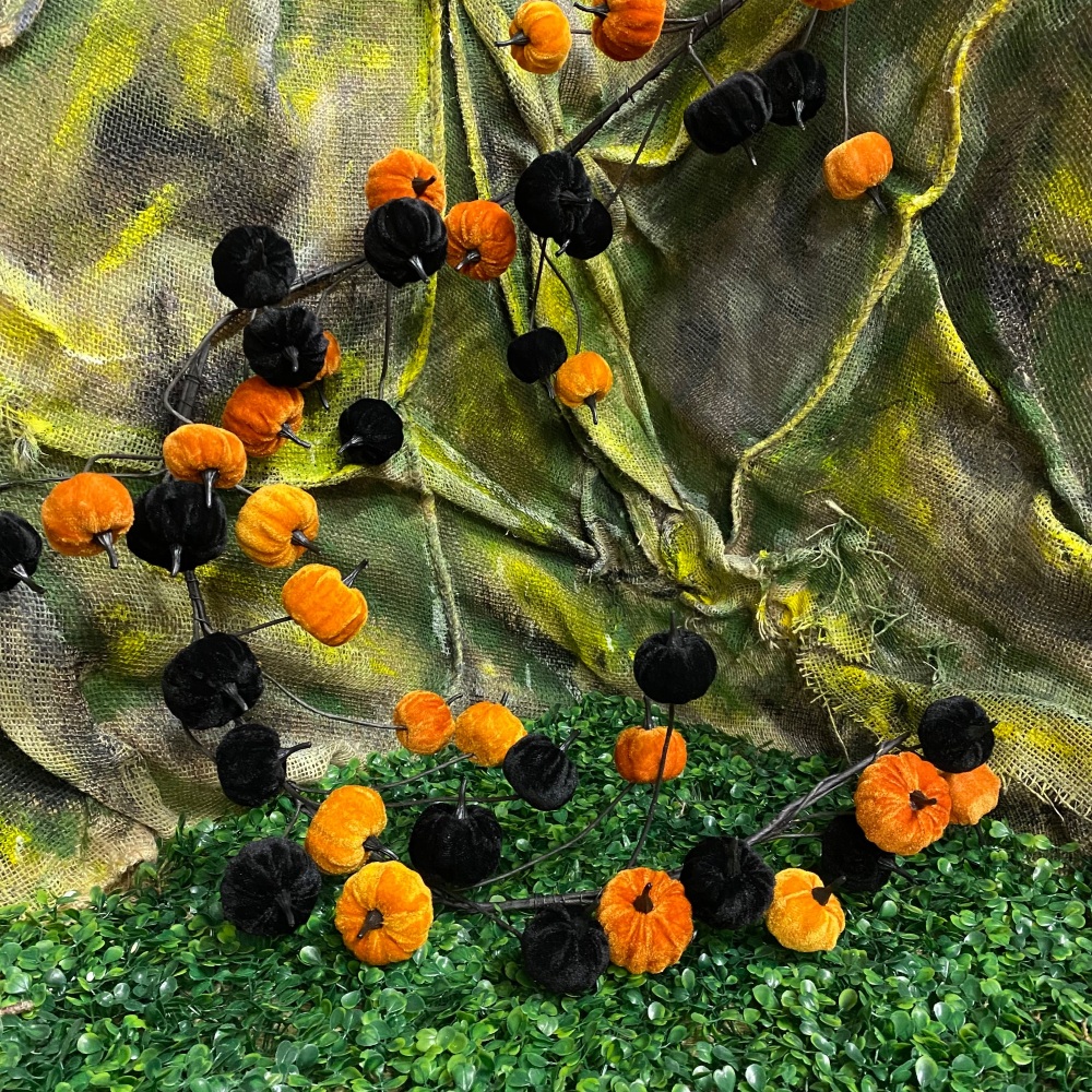 Black & Orange Pumpkin Garland