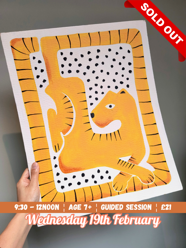 🎨🖌️🐯 Tiger-Inspired Masterpiece Painting Workshop Wednesday 19th February 0