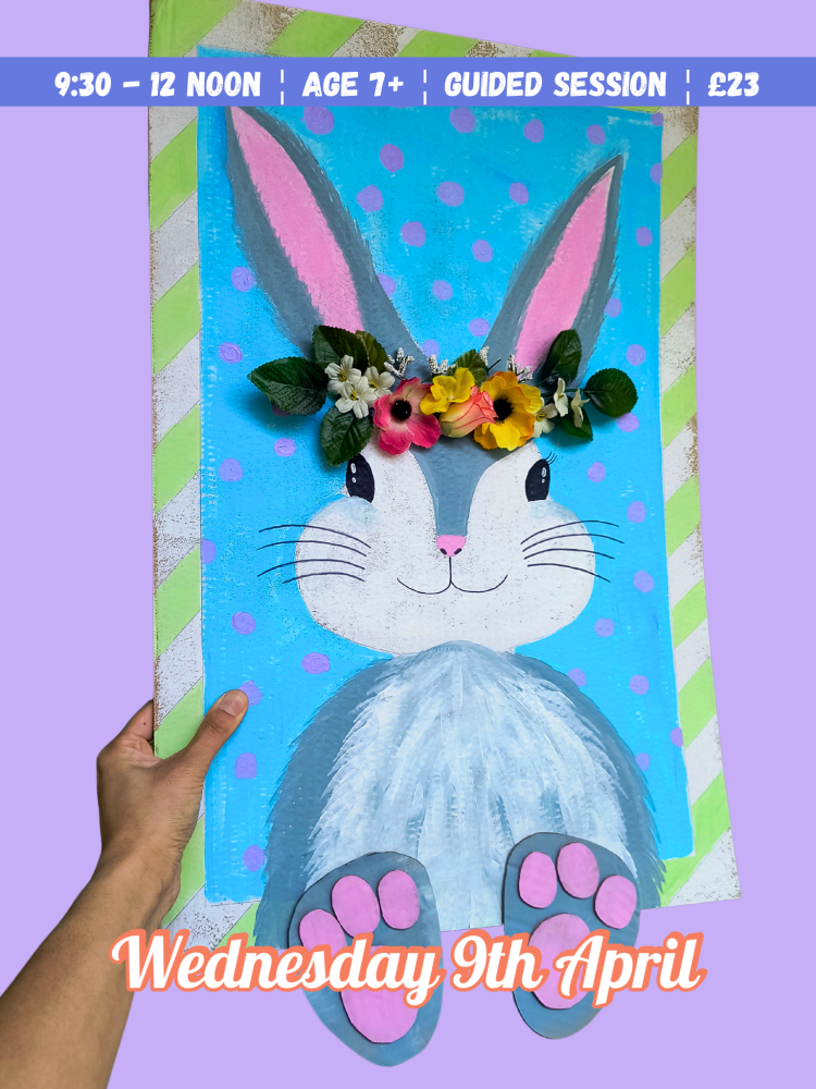 ðŸŽ¨ðŸ°ðŸ’® Flower Crown Bunny Painting Workshop Wednesday 9th April 09:30am-12noon ðŸ’®ðŸ°ðŸŽ¨