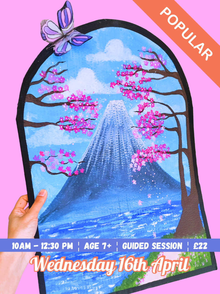 ðŸŽ¨ðŸŒ¸ Cherry Blossom Dreams Painting Workshop Wednesday 16th April 10am -12:30pm ðŸŒ¸ðŸŽ¨