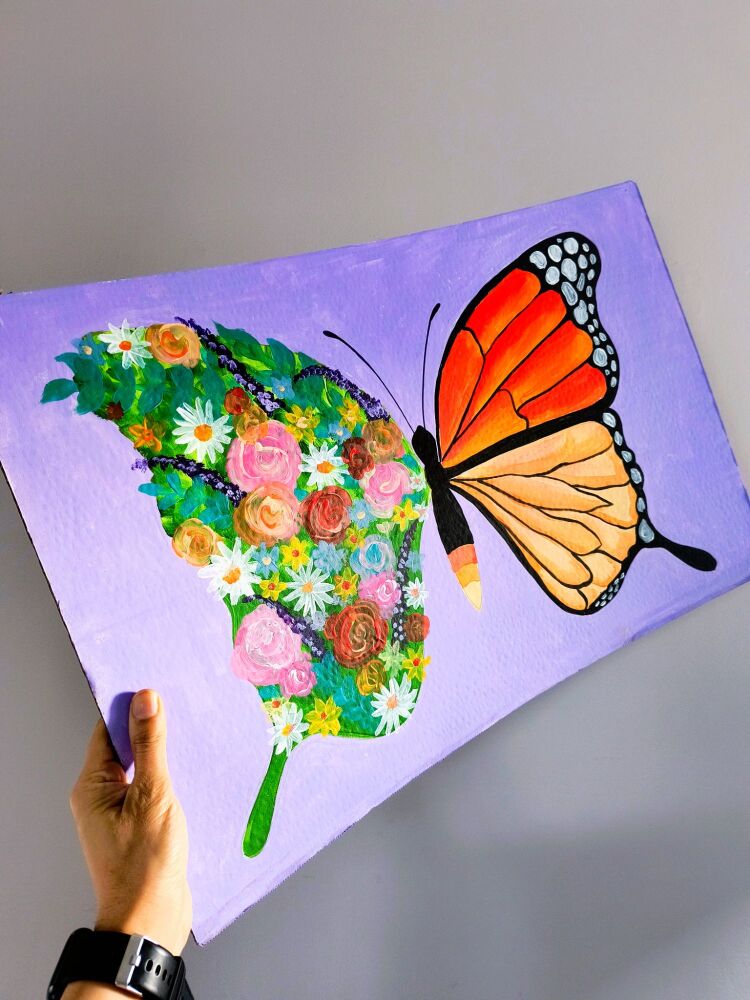 Butterfly Garden Dreams Painting Workshop for Kids
