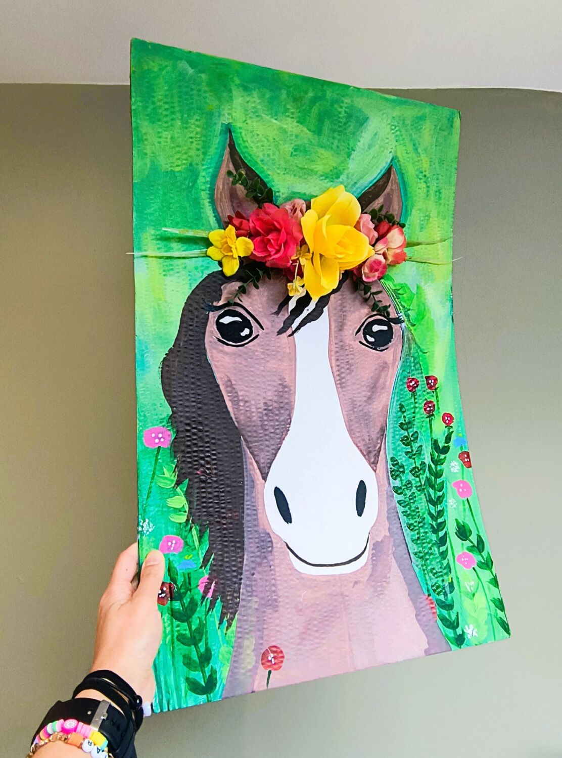 Flower Crown Horse Painting Workshop for Kids