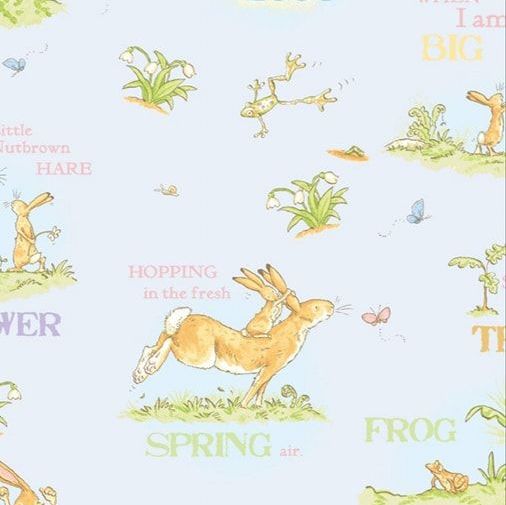 100% Cotton from Clothworks - Guess How Much I Love You - When I'm Big - Main on Blue Y2871 col#116, per fat quarter