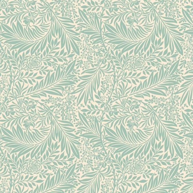 100% Cotton from Craft Cotton Co, William Morris - CC480 Larkspur - Duck Egg, per Half Metre