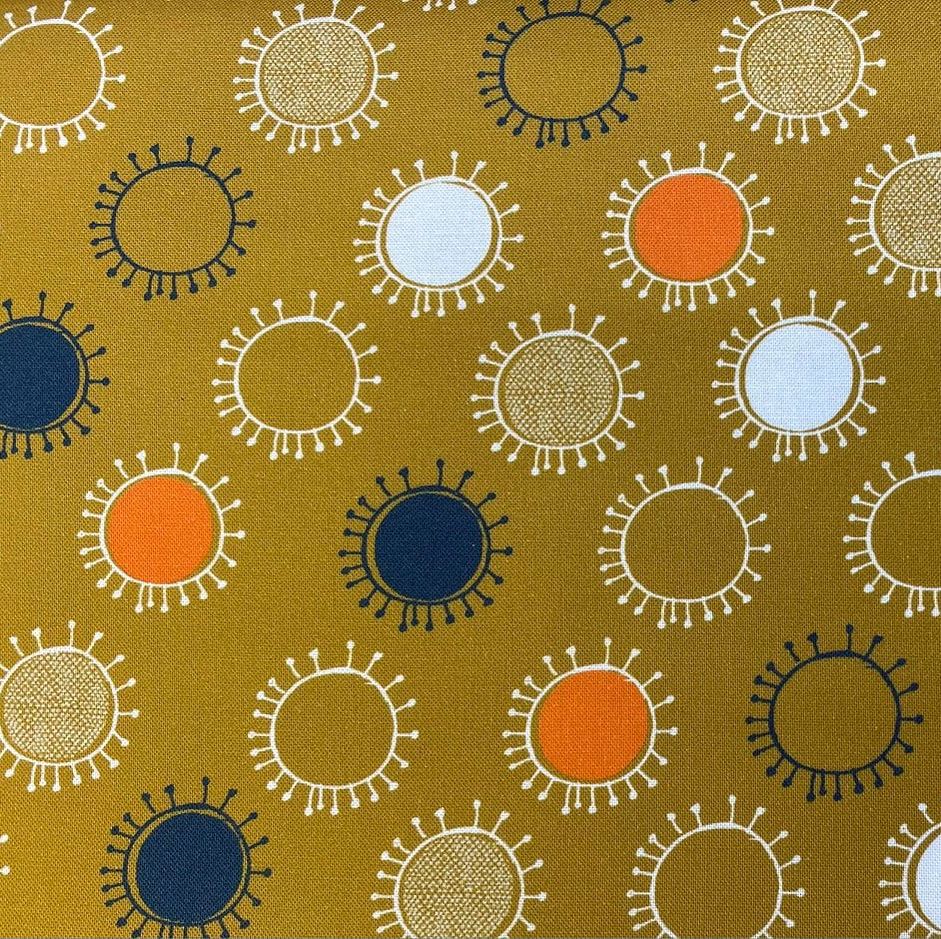 Cloud 9 - 100% Organic Cotton, Lisbon Square - Afternoon Sun, LS2265949, per fat quarter