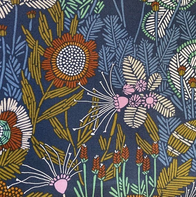 Cloud 9 - Grassland - Embroidered Floral, 226976, per fat quarter