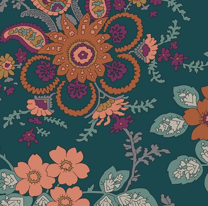 100% Cotton from Liberty of London - Hesketh House - Fireside (5651z), per fat quarter