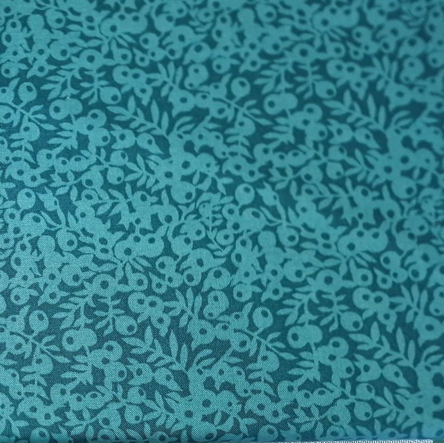 100% Cotton from Liberty of London - Hesketh House - Wiltshire Shade - Emerald Green,  7052, per fat quarter