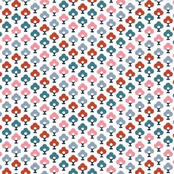 100% Cotton from Liberty of London - Summer House - Topiary Chevron (5674Y), per fat quarter