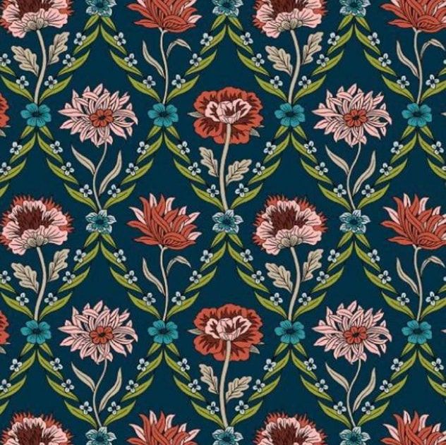 100% Cotton from Liberty of London - Summer House - Kew Trellis (5670z), per fat quarter