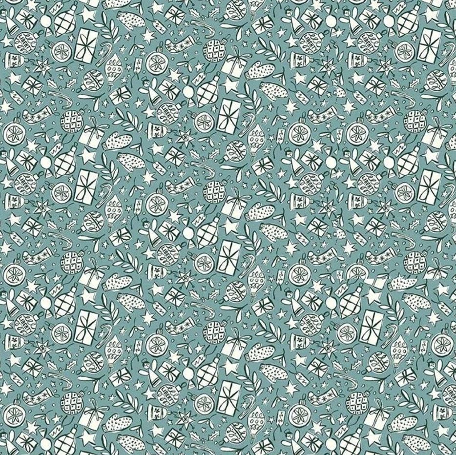 100% Cotton from Liberty of London - Seasons Greetings - (5663x), per fat quarter