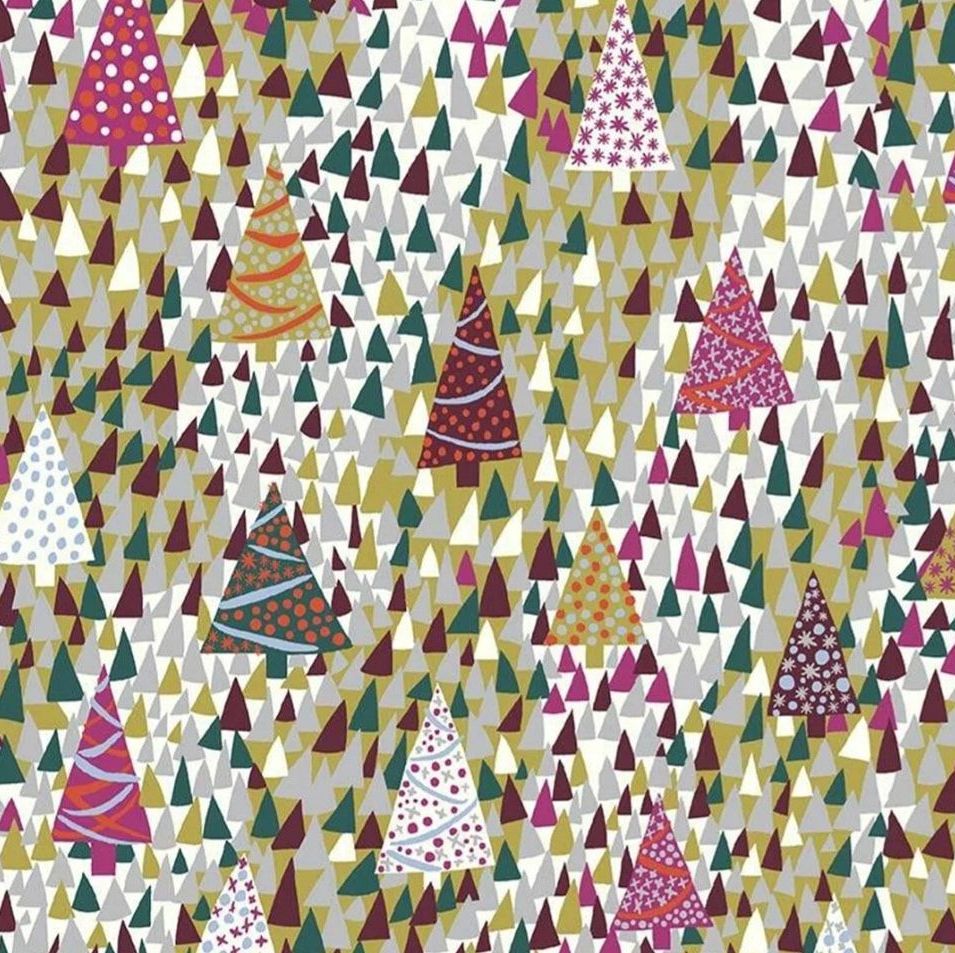 100% Cotton from Liberty of London - Seasons Greetings - Sparkling Frost (5665x), per fat quarter