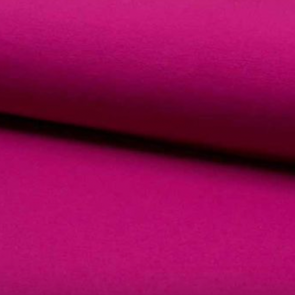 100% Cotton - Plain in Fuschia  Col 18, 58" wide - price per half metre