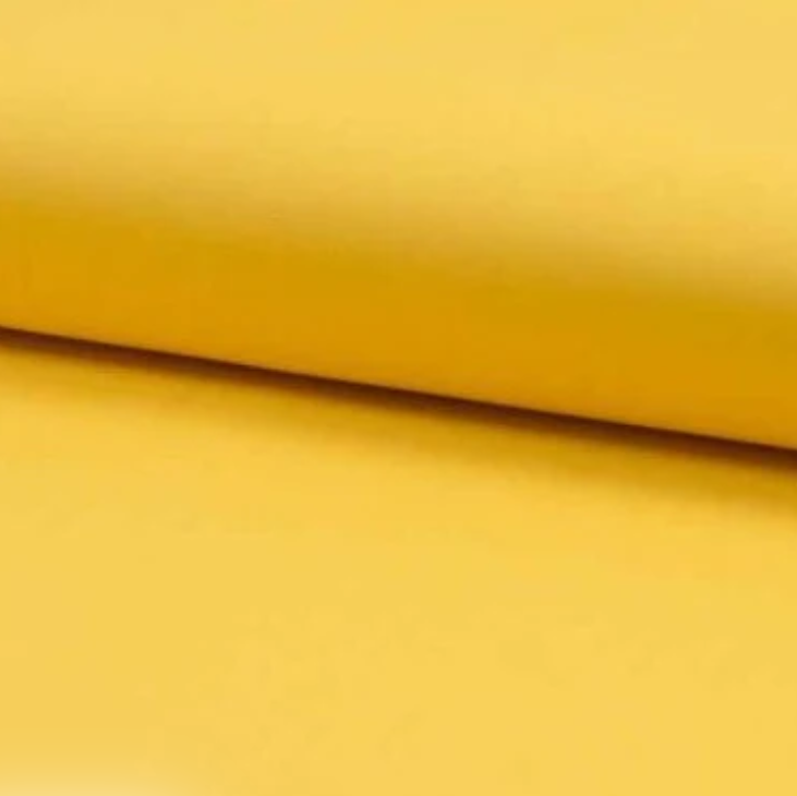 100% Cotton - Plain in Yellow  Col , 58" wide - price per half metre