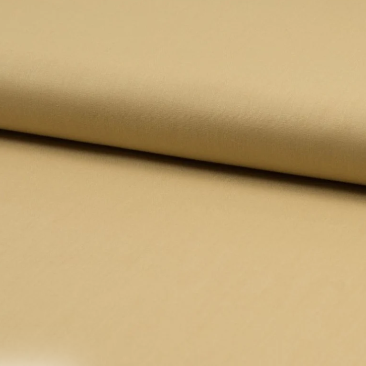 100% Cotton - Plain in Dusty Yellow  Col , 58" wide - price per half metre