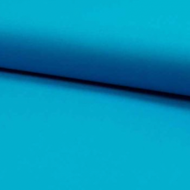 100% Cotton - Plain in Turquoise  Col 11,  58" wide - price per half metre