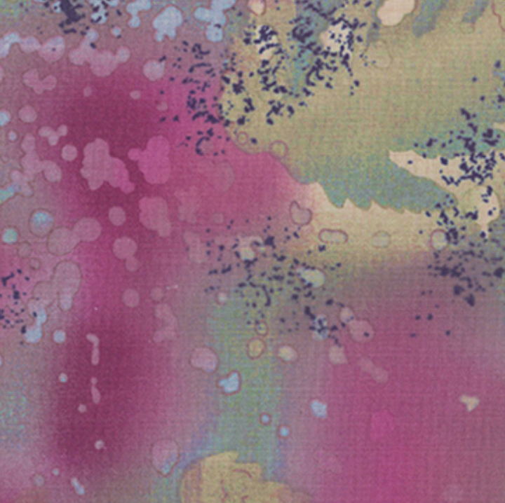 100% Cotton from Littendale - Fossil Fern - Black Orchid, 528/02, per fat quarter