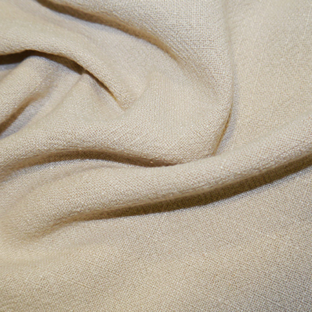 Oddies Textiles - 35% Linen - 65% Viscose, C8210 Stonewashed,  Cream,  58" wide - price per half metre