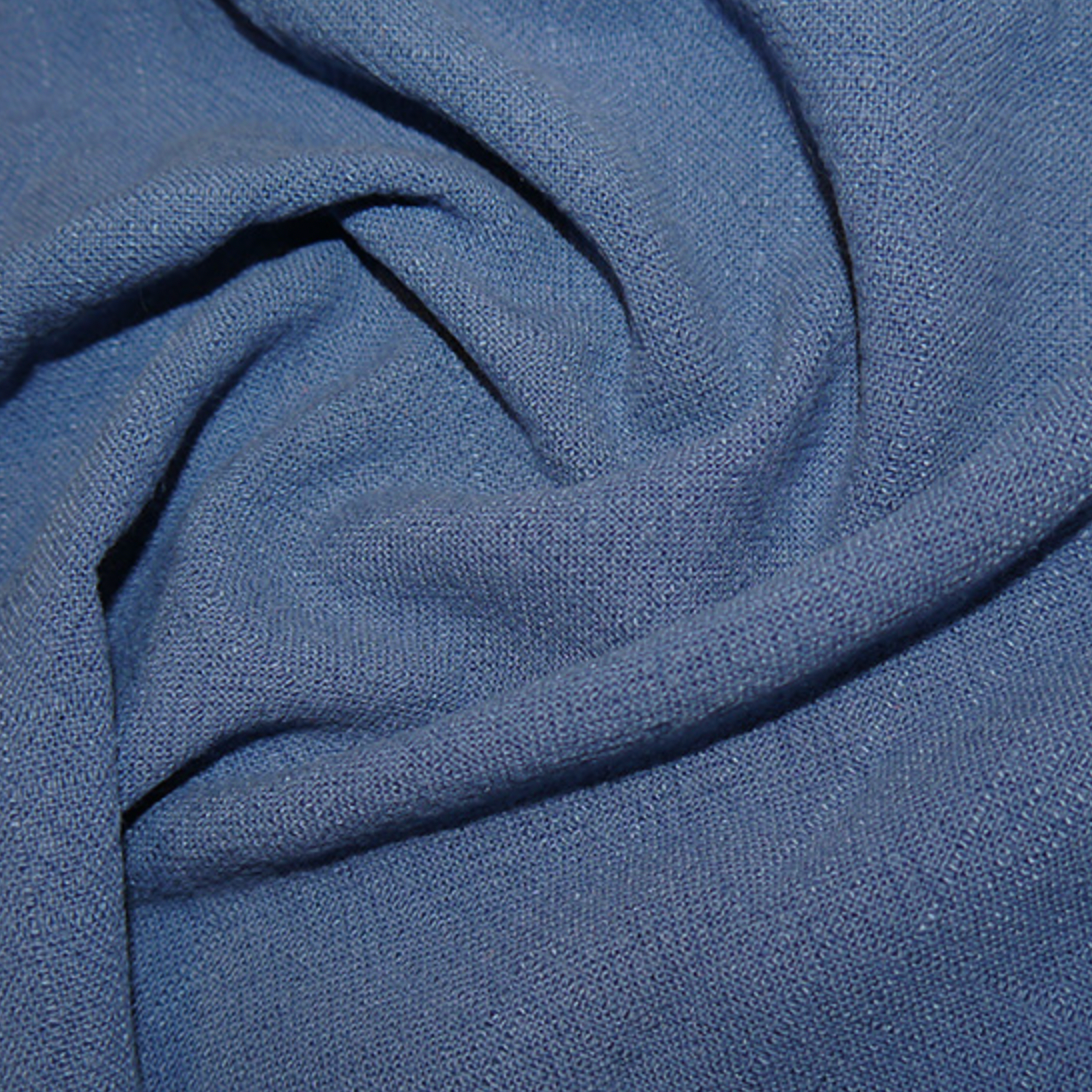 Oddies Textiles - 35% Linen - 65% Viscose, C8210 Stonewashed,  Denim, per fat quarter