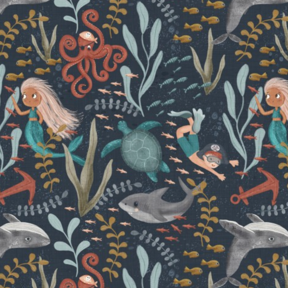 100%  Cotton from Nutex - A Pirates Adventure  Col 102, per fat quarter