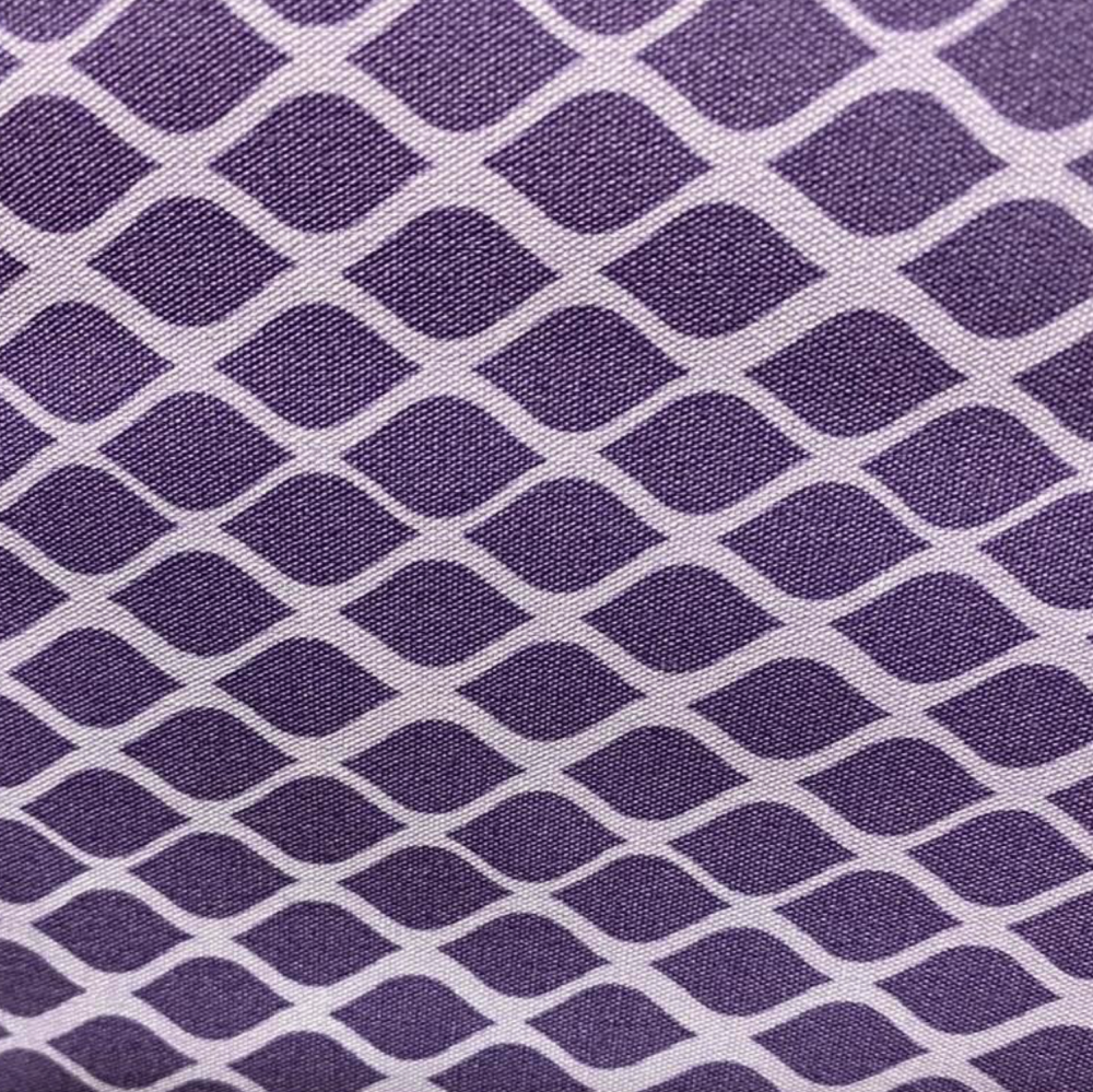 100% Premium Cotton Canvas - Tillisy - Purple Diamond, 58" wide - price per half metre