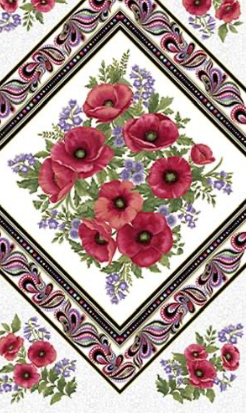 100%  Cotton from Littondale - 13161M-09 Col White, Per PANEL