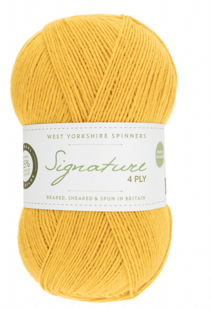  Signature 4ply - West Yorkshire Spinners, Colour Butterscotch, per ball