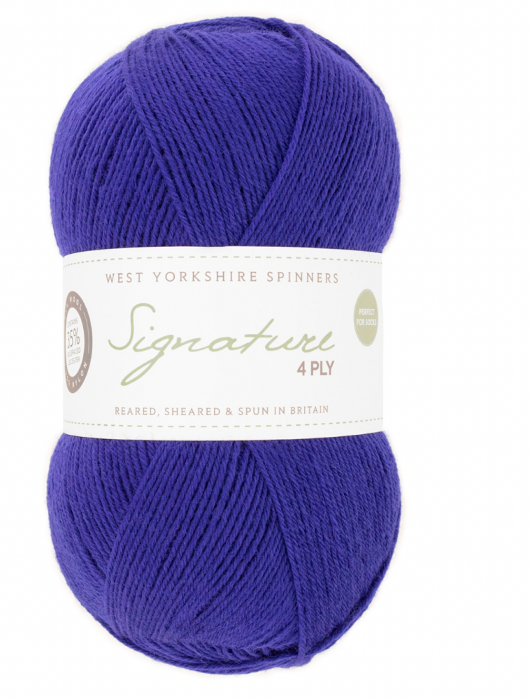  Signature 4ply - West Yorkshire Spinners, Colour Cobalt, per ball