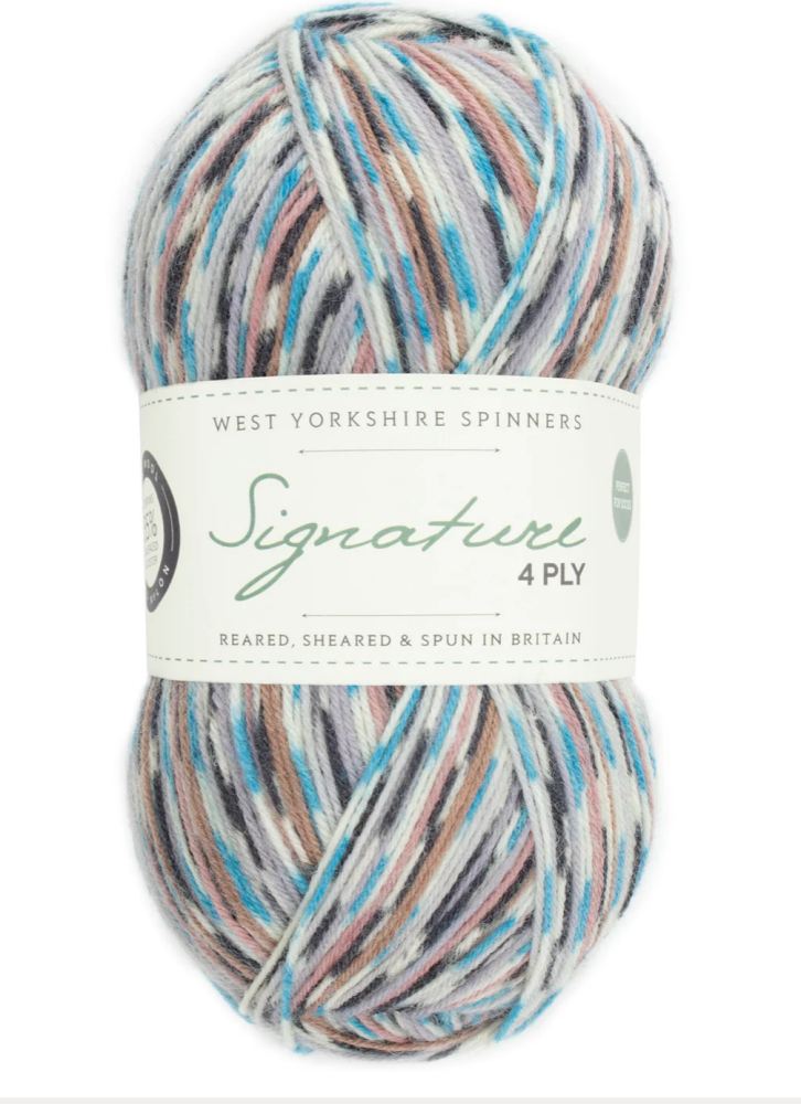  Signature 4ply Yarn - West Yorkshire Spinners, Colour Jay, per ball