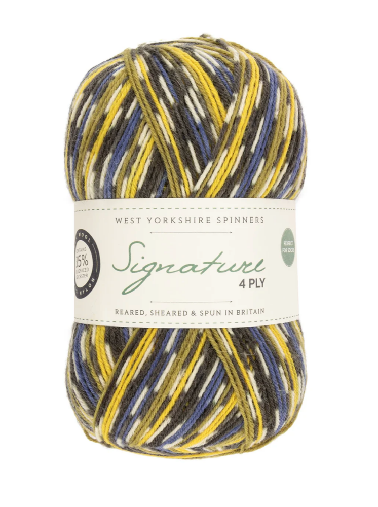  Signature 4ply Yarn - West Yorkshire Spinners, Colour Blue Tit, per ball