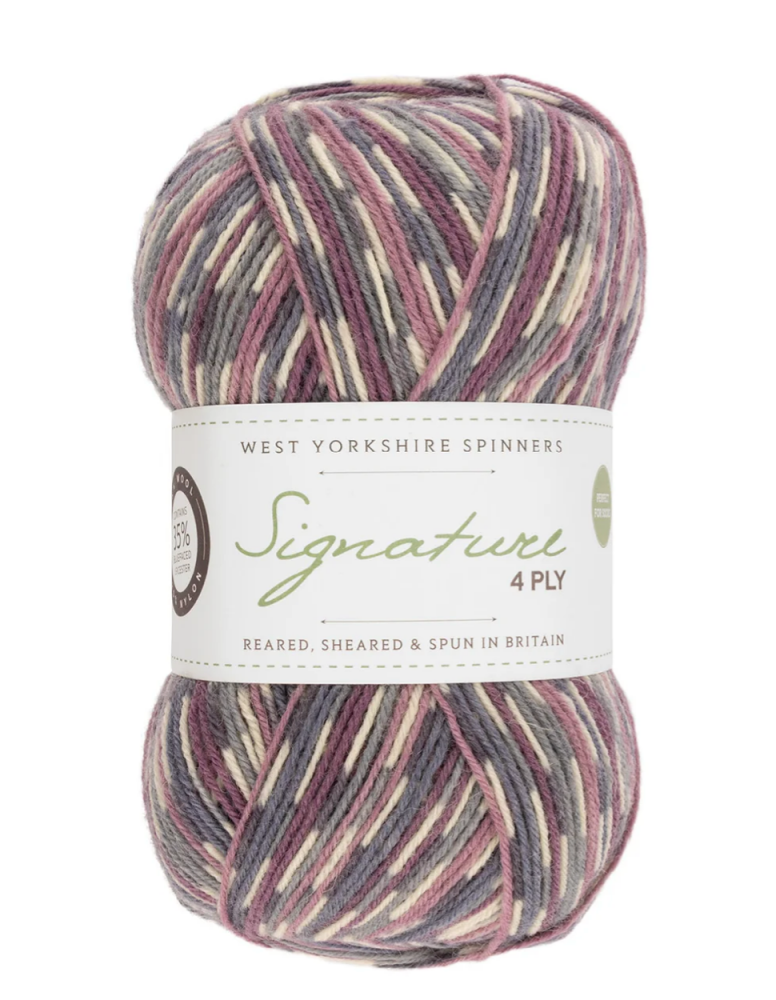  Signature 4ply Yarn - West Yorkshire Spinners, Colour Wood Pigeon, per ball