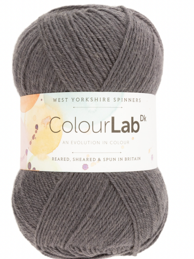  ColourLab DK Yarn - West Yorkshire Spinners, Colour Stormy Grey, per ball