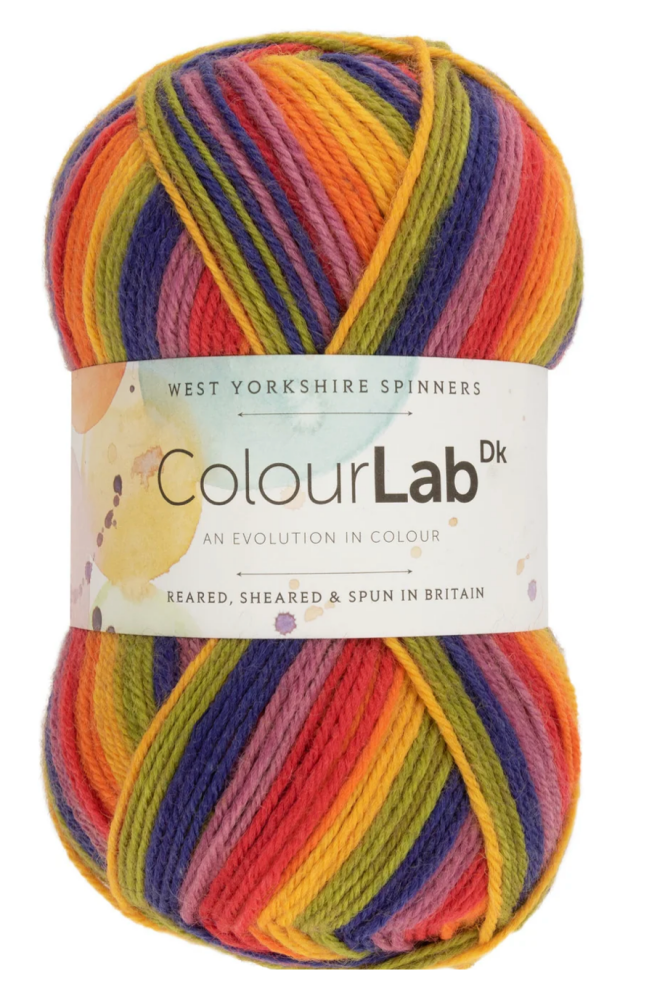  ColourLab DK Yarn - West Yorkshire Spinners, Colour Technicolour, per ball