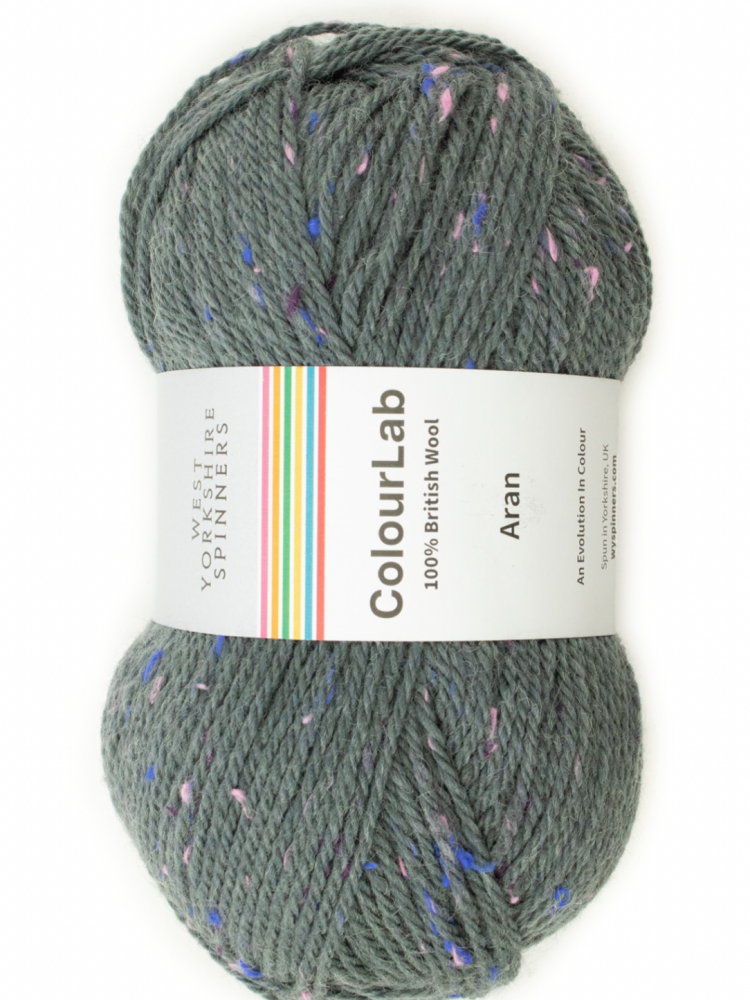  ColourLab Aran Yarn - West Yorkshire Spinners, Colour Slate Grey, per ball