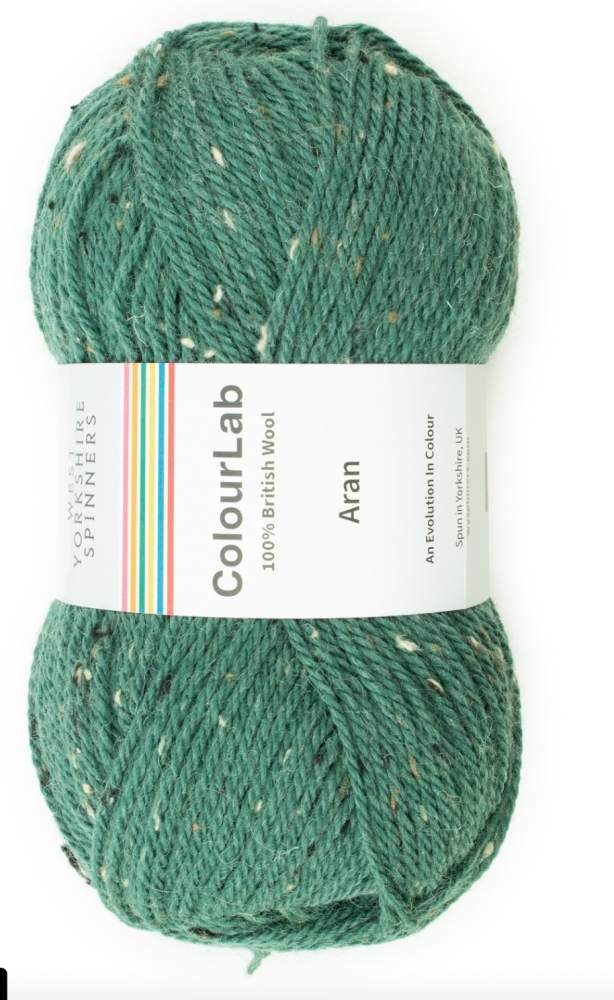  ColourLab Aran Yarn - West Yorkshire Spinners, Colour Racing Green, per ball