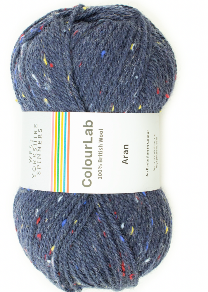  ColourLab Aran Yarn - West Yorkshire Spinners, Cosmic Navy, per ball