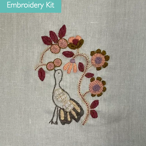  Lovey Dove by Little House of Victoria - Hand Embroidery Kit,