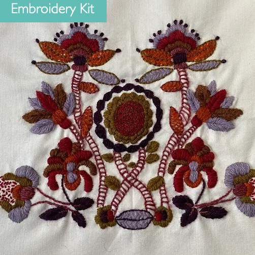     Autumn Sunflower by Little House of Victoria -  Hand Embroidery Kit,