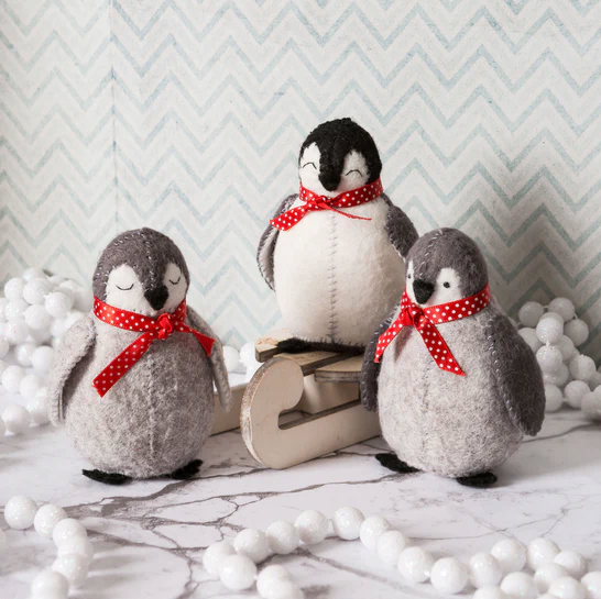 Baby Penguins Felt Craft Kit by Corinne Lapierre