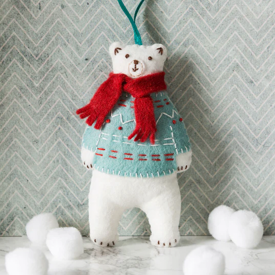  Polar Bear Felt Craft Kit  by Corinne Lapierre